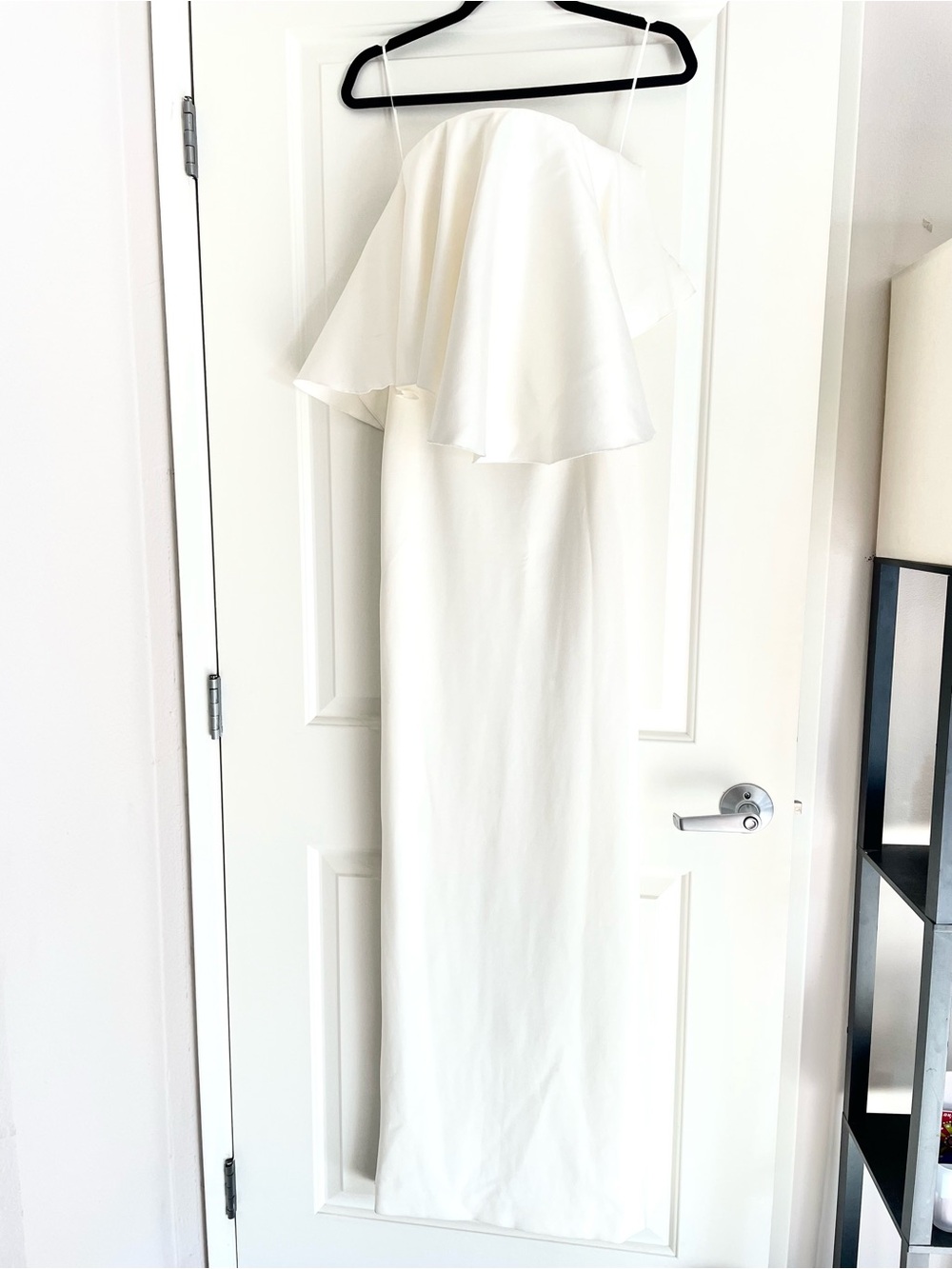 Solace London Liv Strapless Maxi Dress Ruffle Gown White